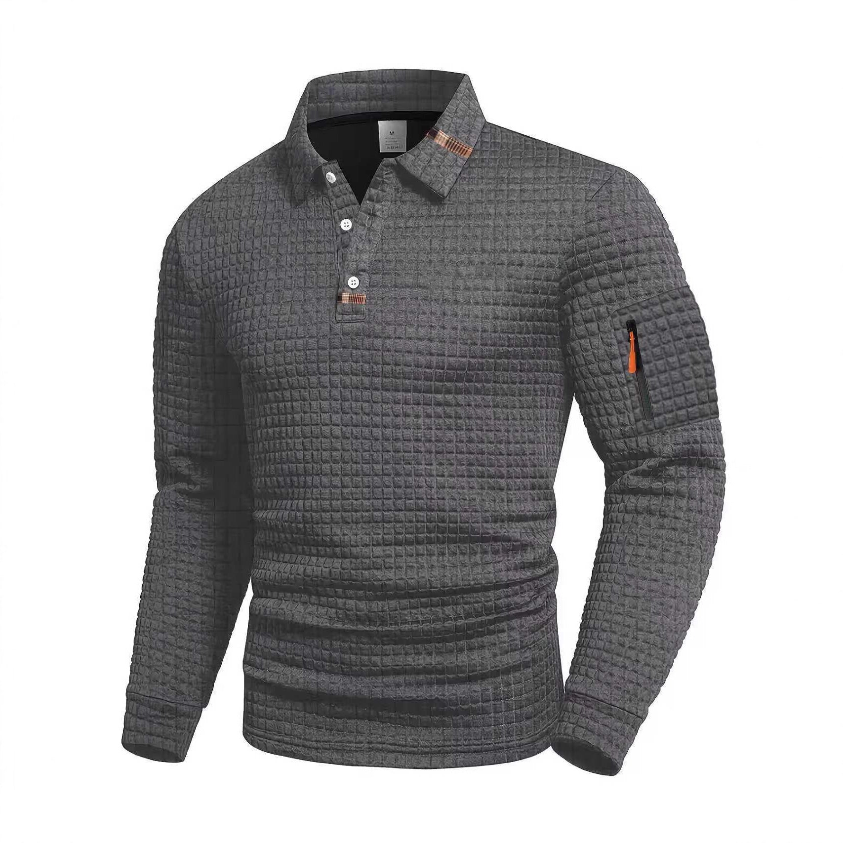 Polo Sport Damier Patchwork Décontracté