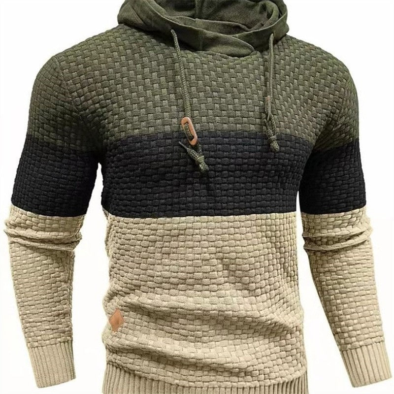 Jacquard Hooded Sweatshirt
