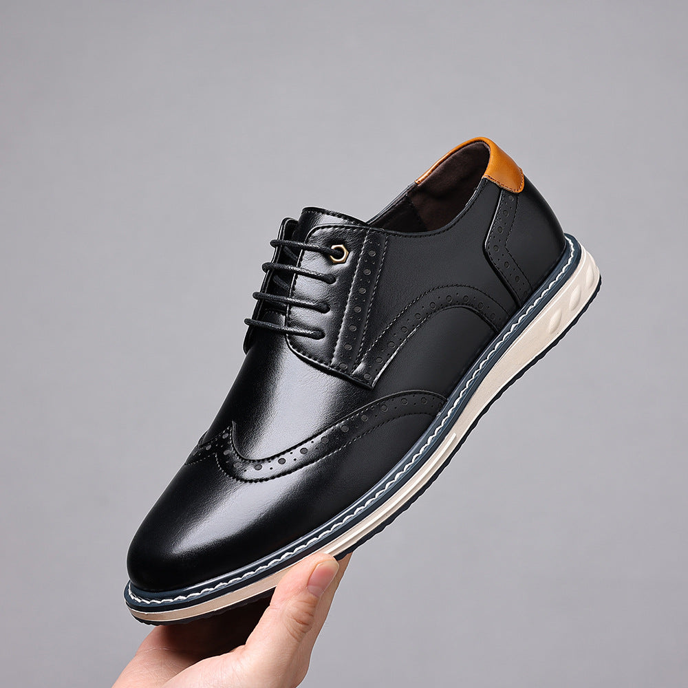 Men's Leather Shoes, British Style, Business-Casual