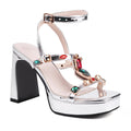 Elegant Shiny High Heel Women's Sandals