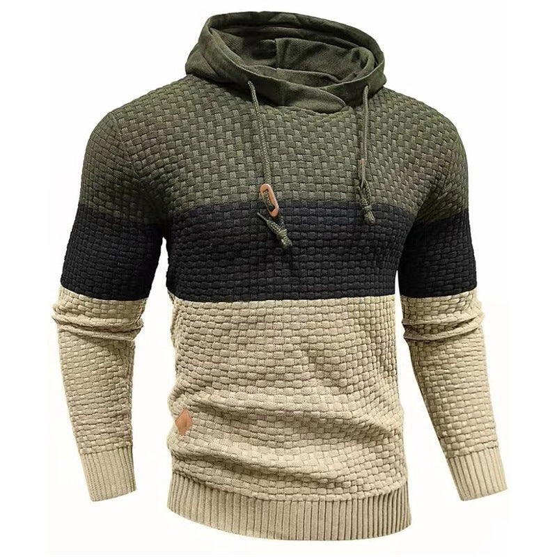 Jacquard Hooded Sweatshirt
