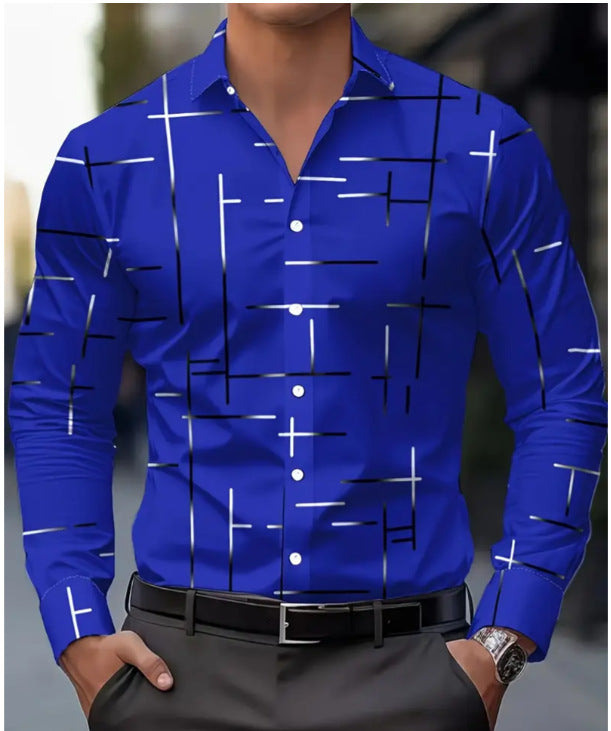 Chemise Homme Imprimée Casual Mode
