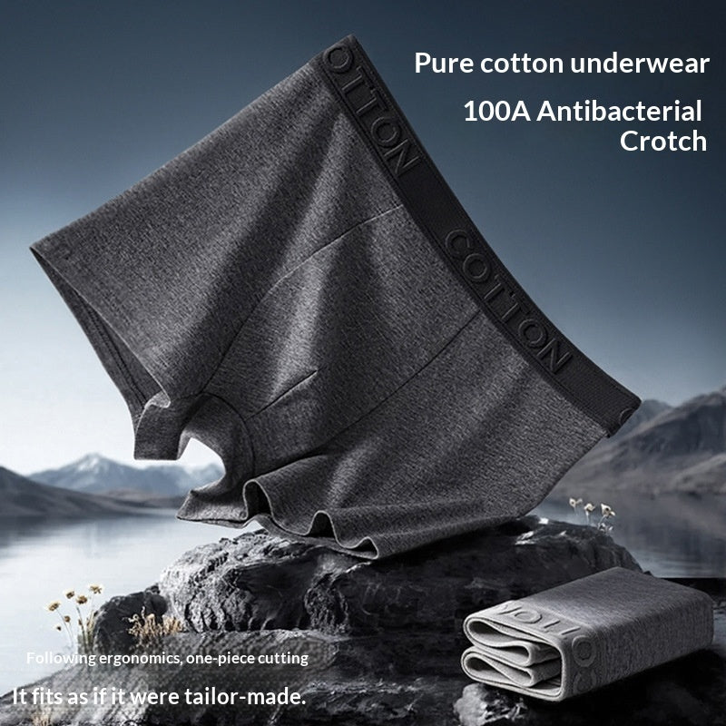 Premium Men's Antibacterial Cotton Boxer Shorts