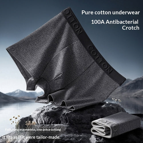 Premium Men's Antibacterial Cotton Boxer Shorts