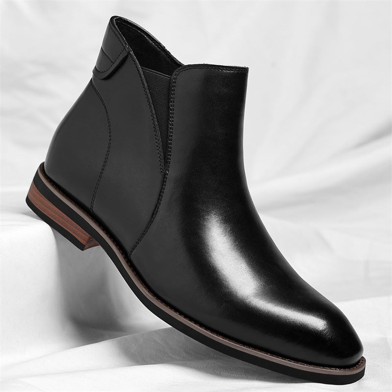 Retro Leather Ankle Boots
