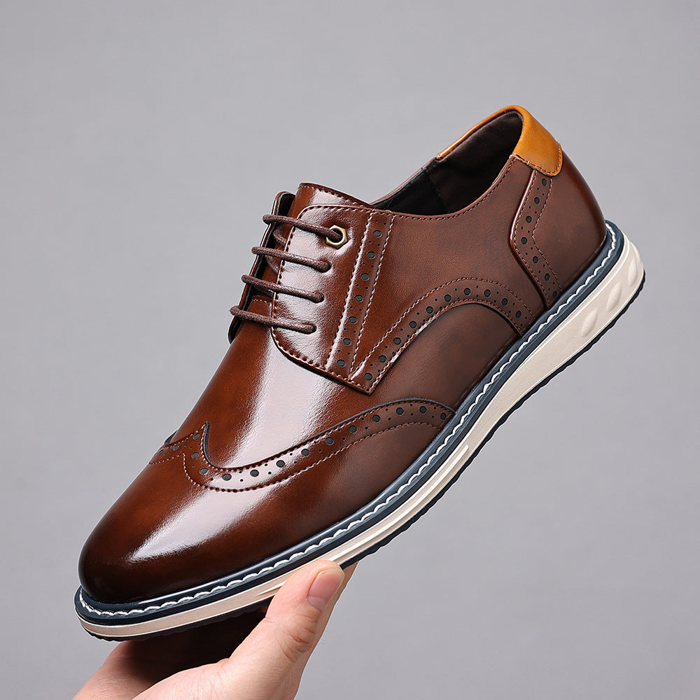 Men's Leather Shoes, British Style, Business-Casual