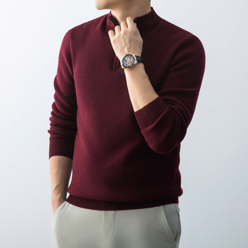 Men's Casual Knitted Sweater for Autumn-Winter
