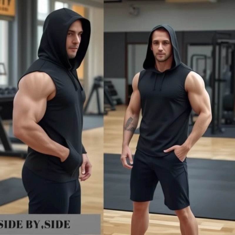 Men's Breathable Slim Fit Hooded Sport Vest