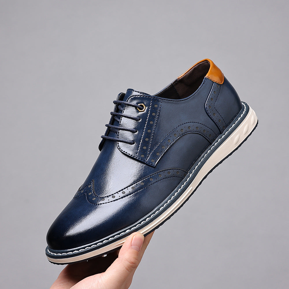 Men's Leather Shoes, British Style, Business-Casual