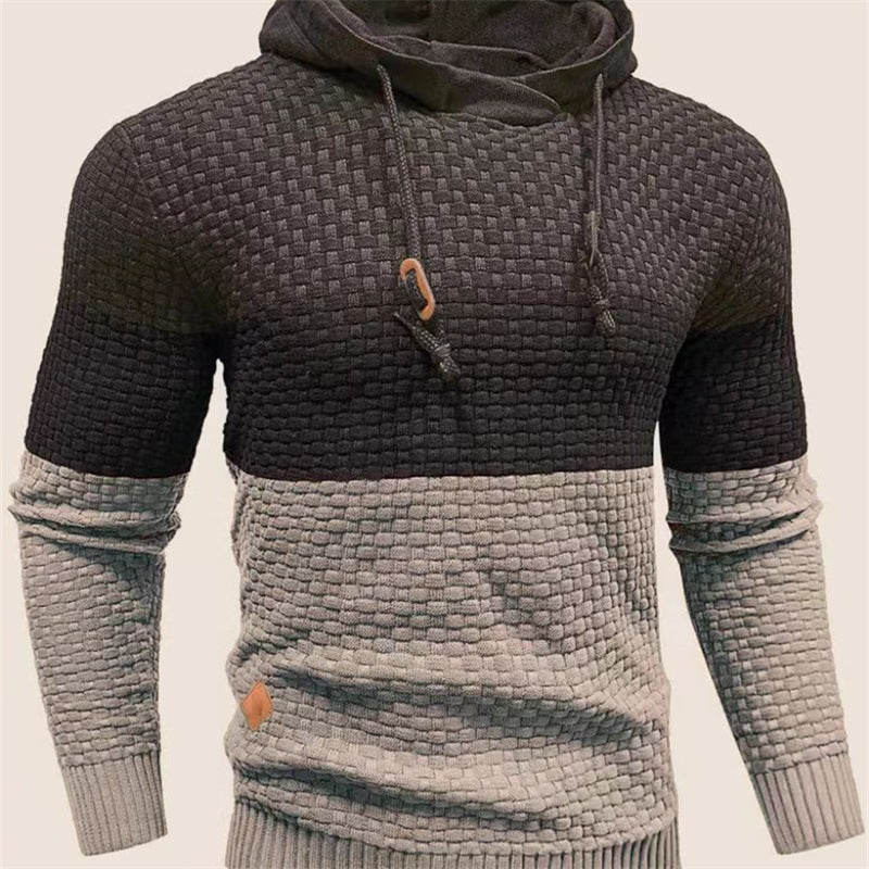 Jacquard Hooded Sweatshirt