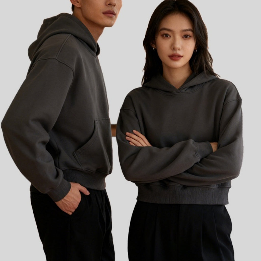 Hoodie Court Matelassé Urbain