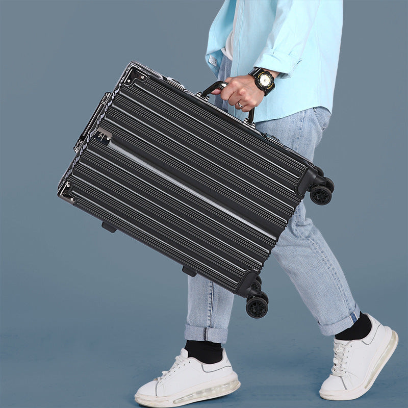 24-Inch Aluminum Trolley Suitcase