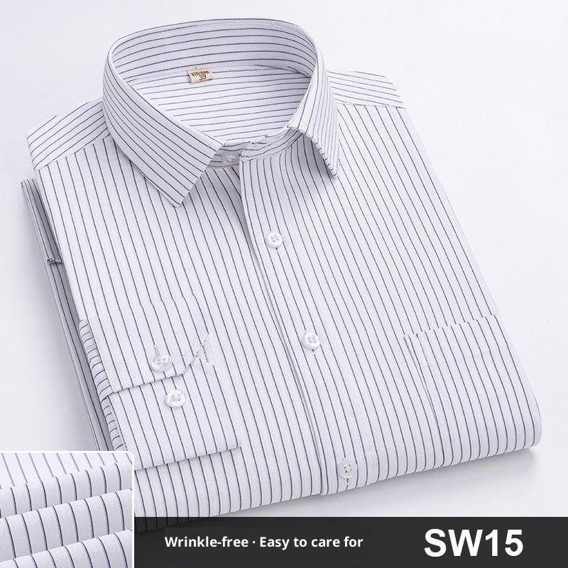 Spring Striped Blue Work Shirt