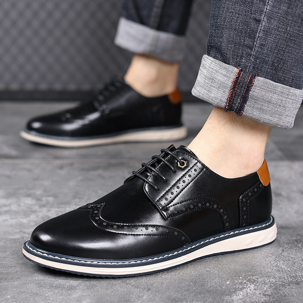 Men's Leather Shoes, British Style, Business-Casual