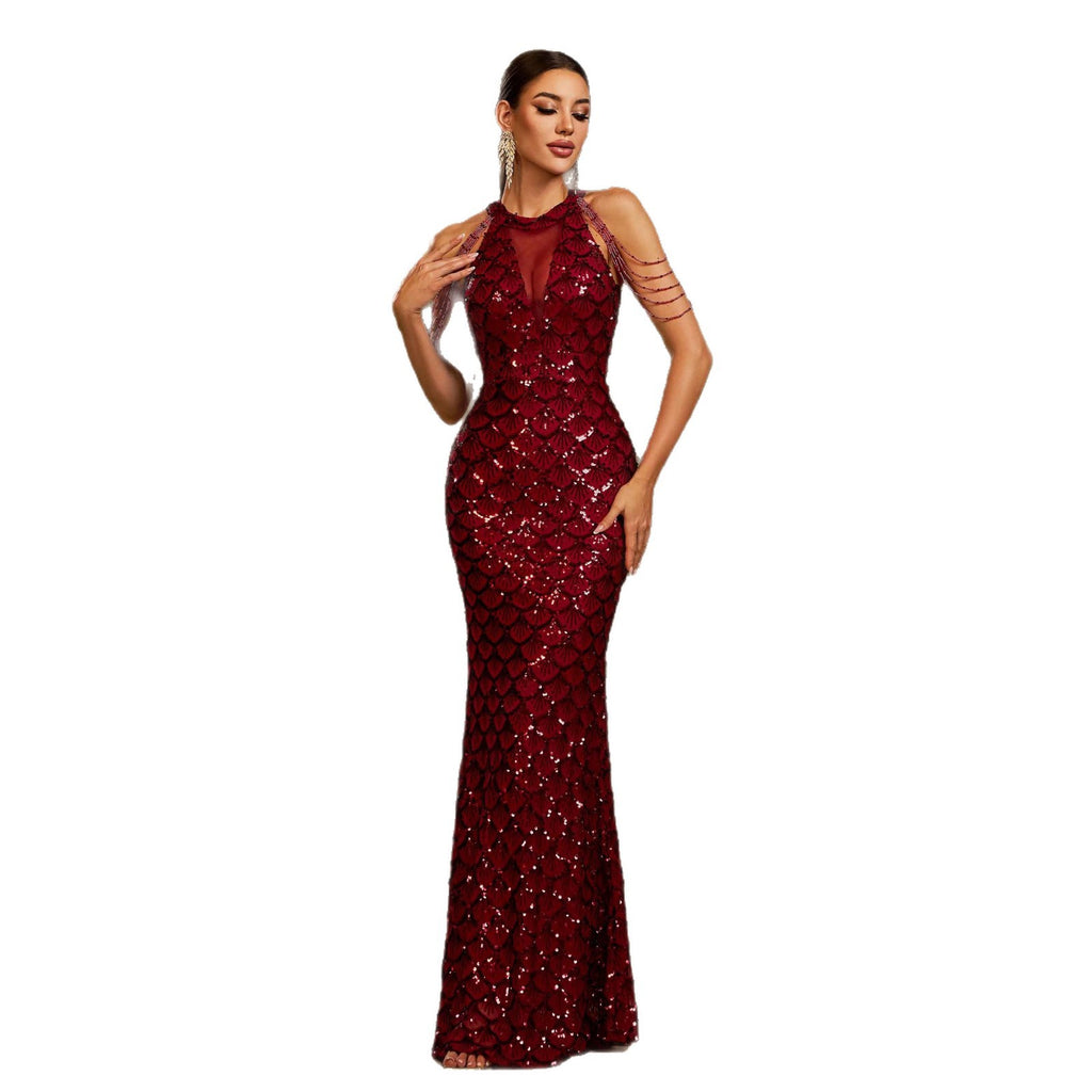 Sequin Banquet Dress Fishtail