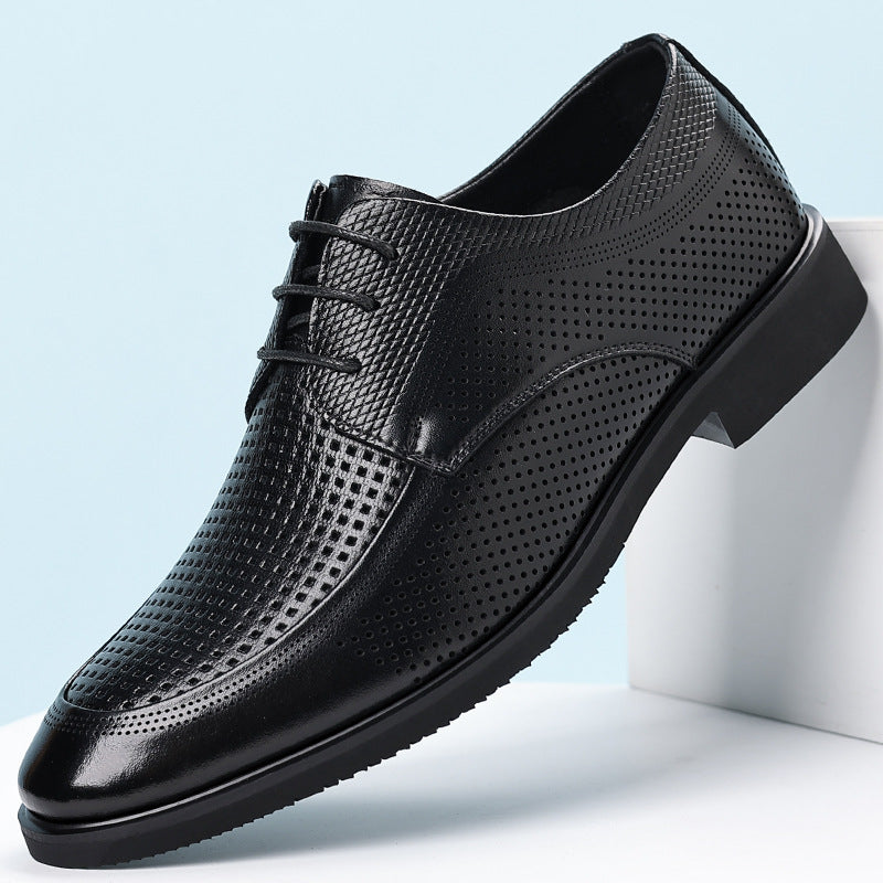 Non-slip leather dress shoes